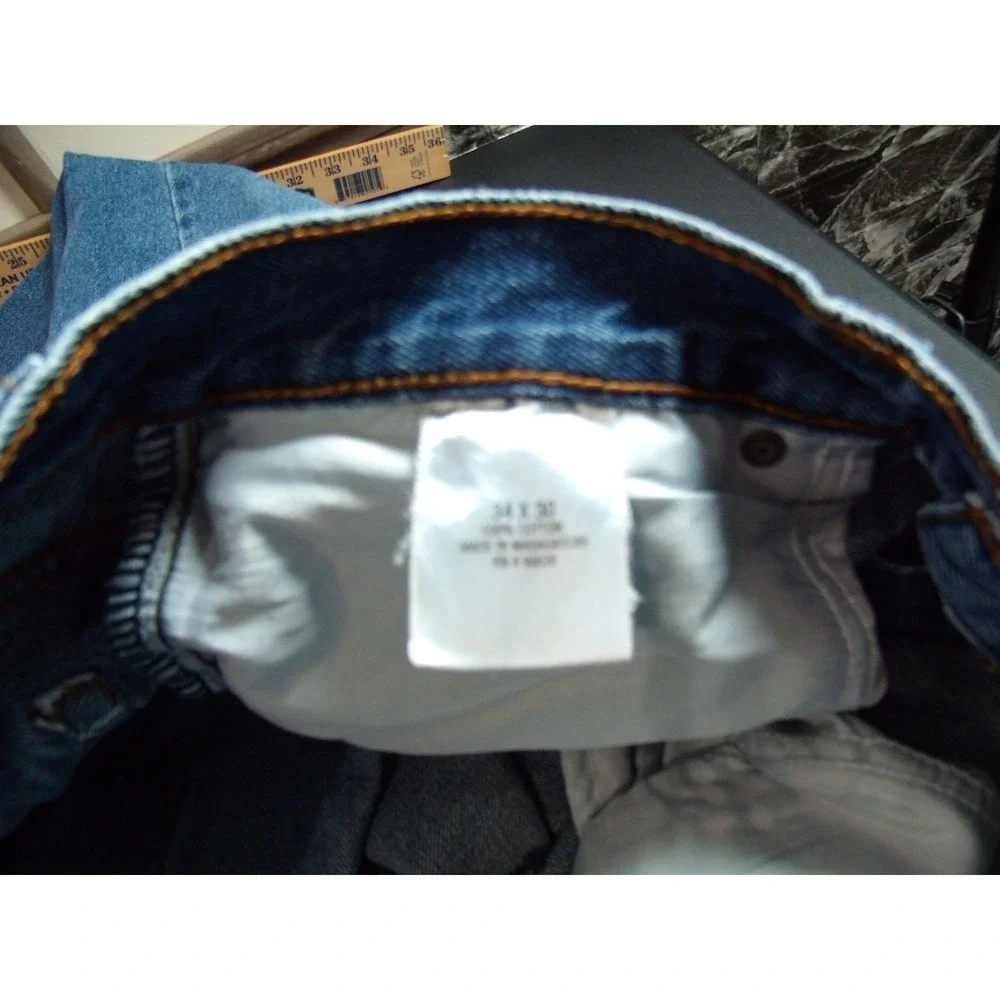 Schmidt Jeans Mens 34x29 Blue Denim Workwear‎ 109% Cotton